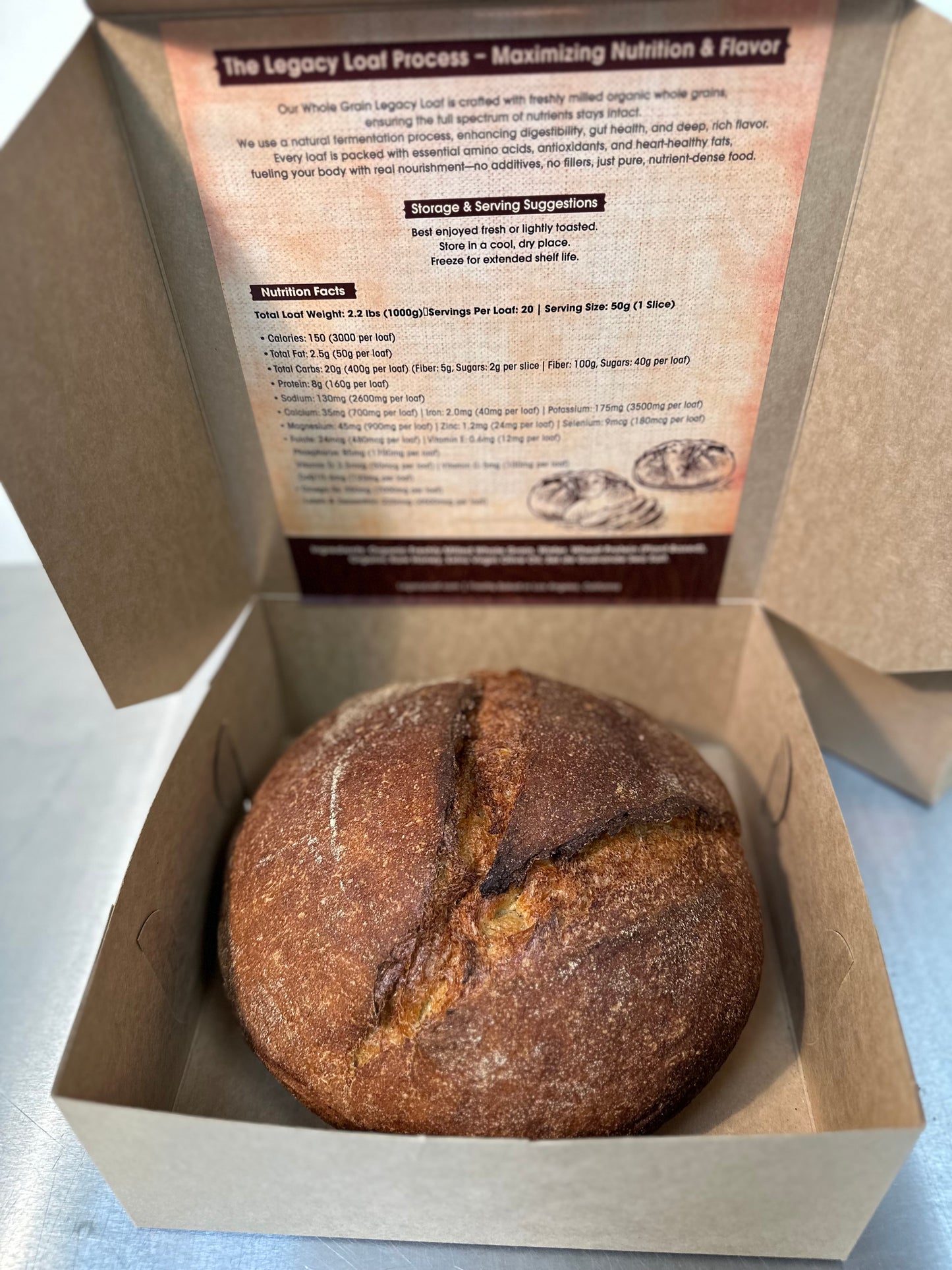 Legacy Loaf - Whole Grain Superbread - 2.2 lbs